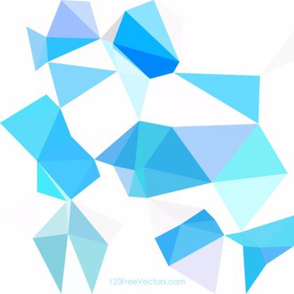 Light Blue Polygonal Background Image