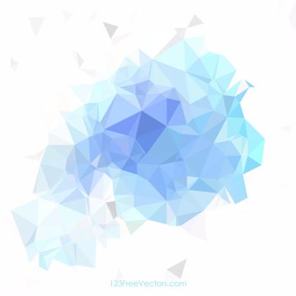 Polygonal Light Blue Background Illustrator