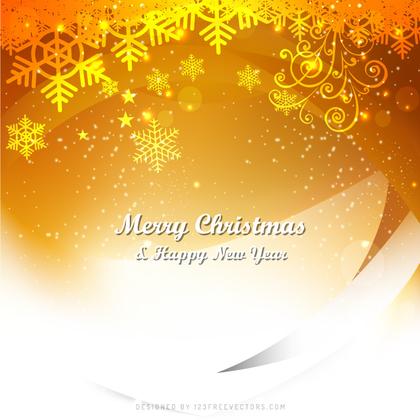 White Orange Christmas Background Design