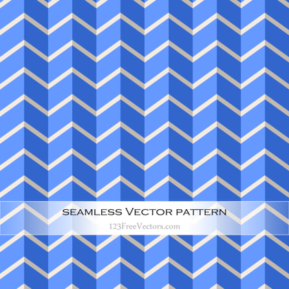 Chevron Blue Seamless Zigzag Pattern Vector