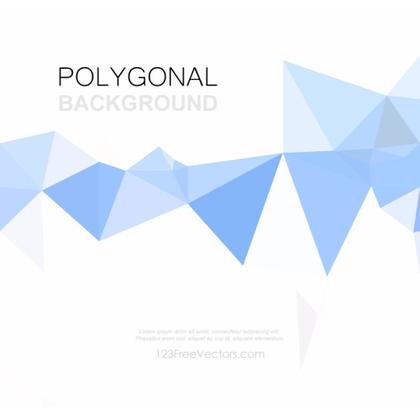 Light Blue Abstract Geometric Polygon Background Vector