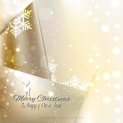 Christmas Sparkles Beige Background