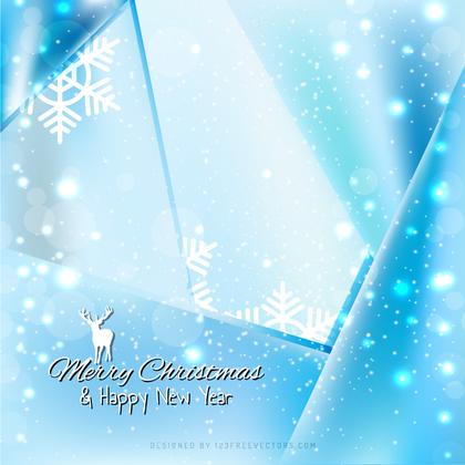 Light Blue Sparkles Christmas Background