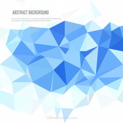 Light Blue Polygonal Pattern Background Template