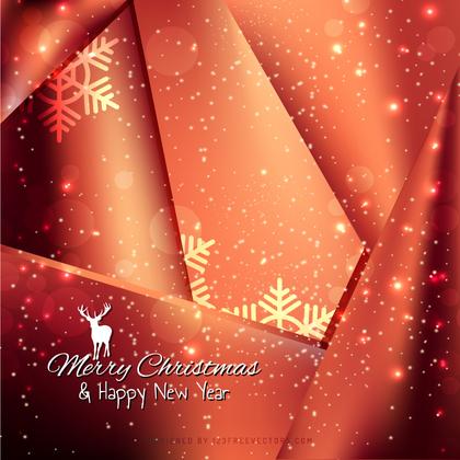 Dark Orange Sparkles Christmas Background Design
