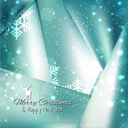 Turquoise Sparkles Christmas Background Design