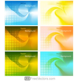 Vector Abstract Colorful Gradient Mesh Background