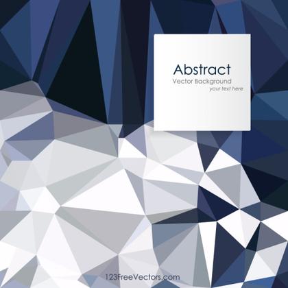 Dark Blue Abstract Polygonal Triangular Background Vector