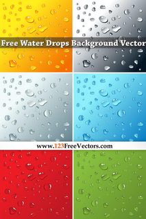 Free Water Drops Background Vector