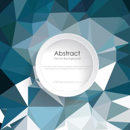 Dark Blue Geometric Polygon Background Template