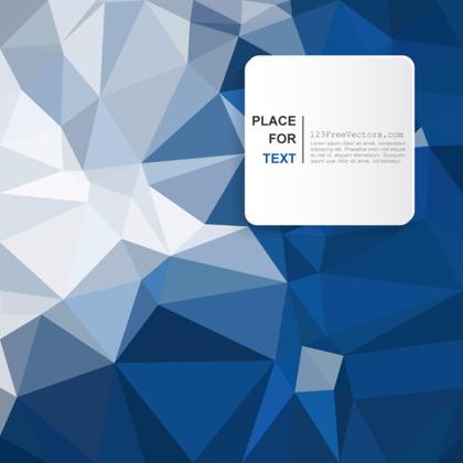 Geometric Polygon Dark Blue Background Vector