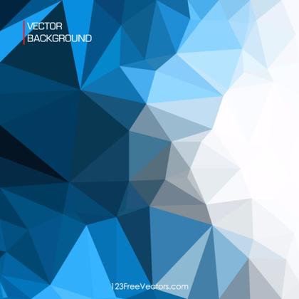 Dark Blue Abstract Polygonal Pattern Background Free