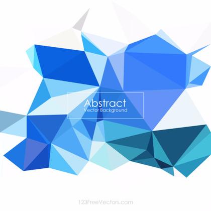 Low Poly Blue Background Vector
