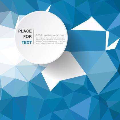 Low Poly Blue Background Design