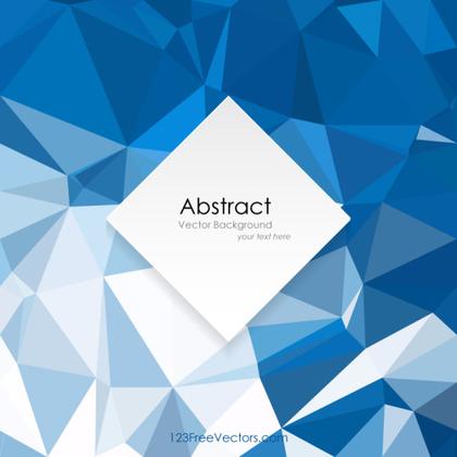 Low Poly Blue Wallpaper Background