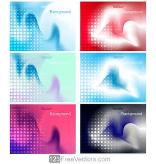 Colorful Gradient Mess Background with Halftone Design