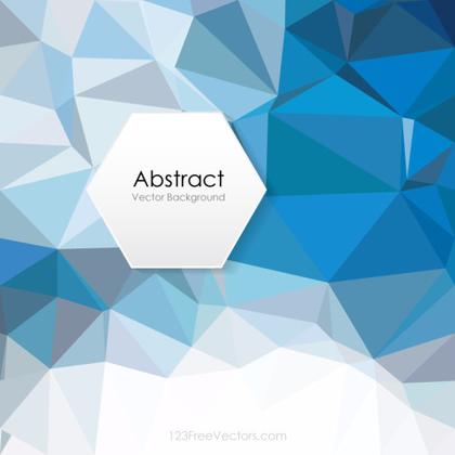 Blue Abstract Polygonal Triangular Background Clip Art