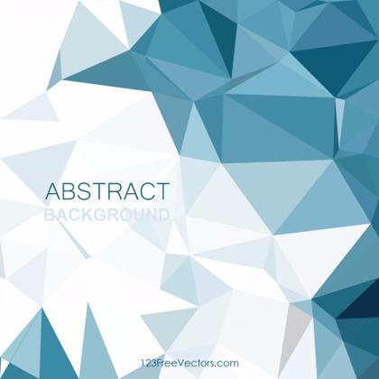 Polygonal Triangular Blue Background