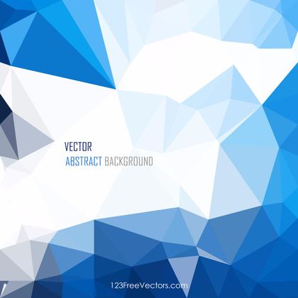 Geometric Polygon Blue Background Vector