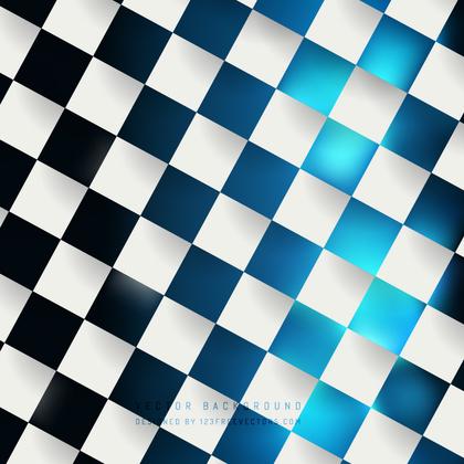 Blue Black Checkered Background