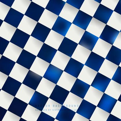 Navy Blue Checkerboard Pattern Background Image