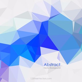 Cobalt Blue Low Poly Background Design