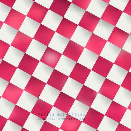 Amaranth Pink Checkered Background Template