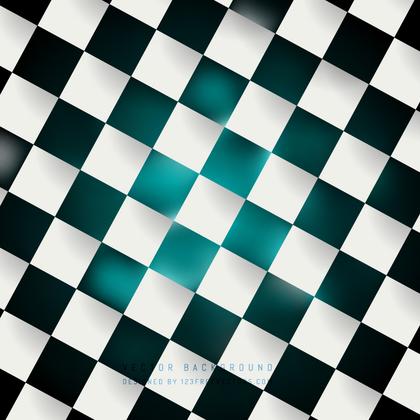 Black Turquoise Checkered Background Illustrator
