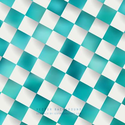 Turquoise Checkerboard Pattern Background Clip art