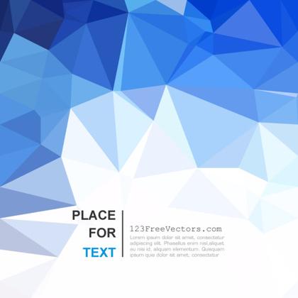 Polygonal Cobalt Blue Background Clip Art