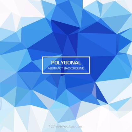 Cobalt Blue Polygonal Background Image