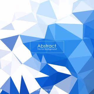 Cobalt Blue Abstract Polygonal Background Template