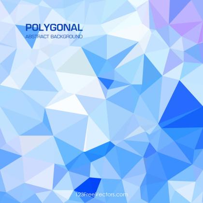 Cobalt Blue Geometric Polygon Background Clip Art