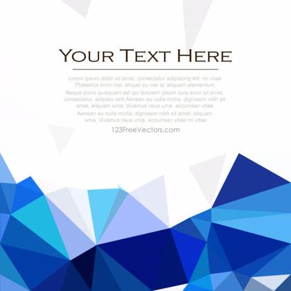 Cobalt Blue Polygonal Pattern Background Clip Art