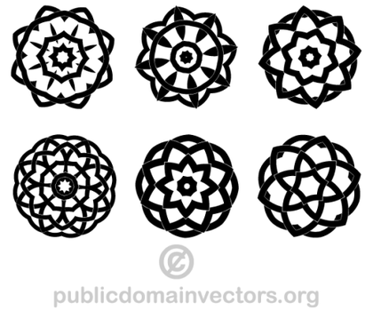 Decorative Geometric Design Elements Vector
