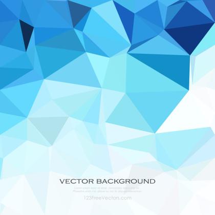 Sky Blue Low Poly Background Design