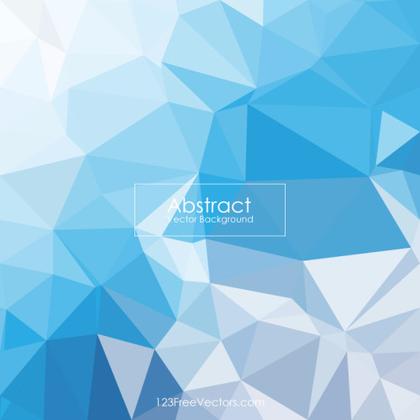 Sky Blue Polygonal Triangular Background Graphics