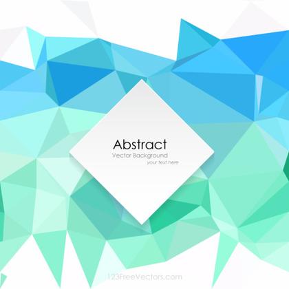 Polygonal Triangular Sky Blue Background Design