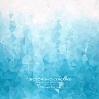 Polygonal Triangular Sky Blue Background Clip Art