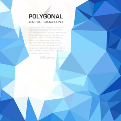 Polygonal Triangular Sky Blue Wallpaper Background