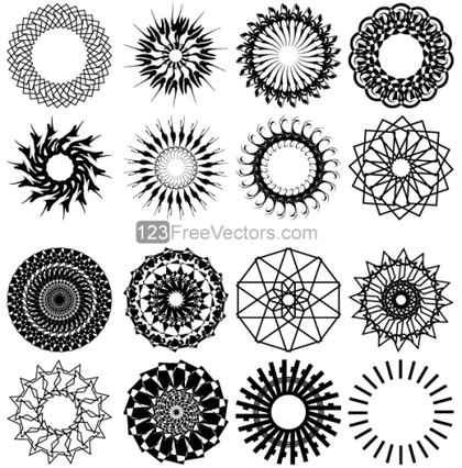 Geometric Circle Design Vector Art
