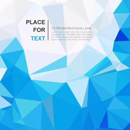 Sky Blue Polygonal Background Clip Art