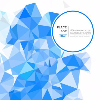 Sky Blue Abstract Polygonal Background Illustrator