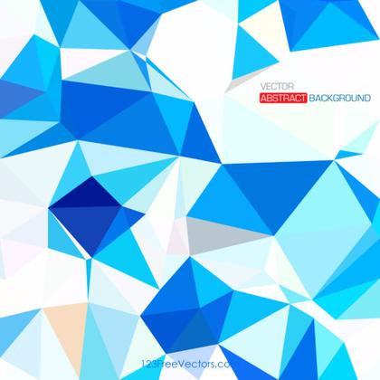 Polygonal Triangular Sky Blue Background