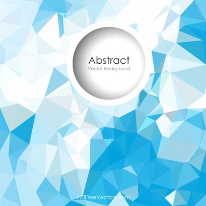 Abstract Sky Blue Polygonal Pattern Background