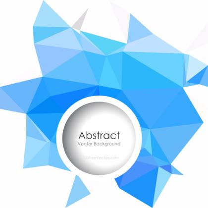 Sky Blue Geometric Polygon Background Template