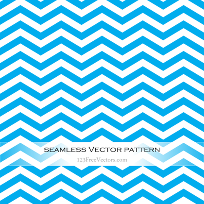 Blue Zigzag Seamless Pattern Vector