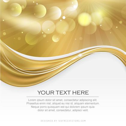 Abstract Gold Background Graphic Design Template