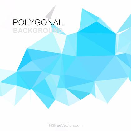 Sky Blue Abstract Geometric Polygon Background Vector
