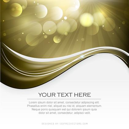 Black Gold Background Template
